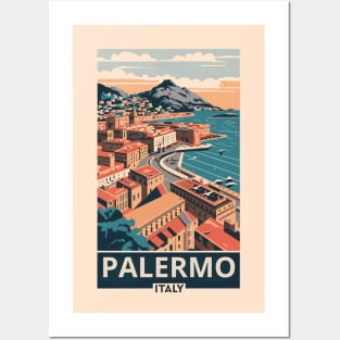 A Vintage Travel Art of Palermo - Italy Posters and Art